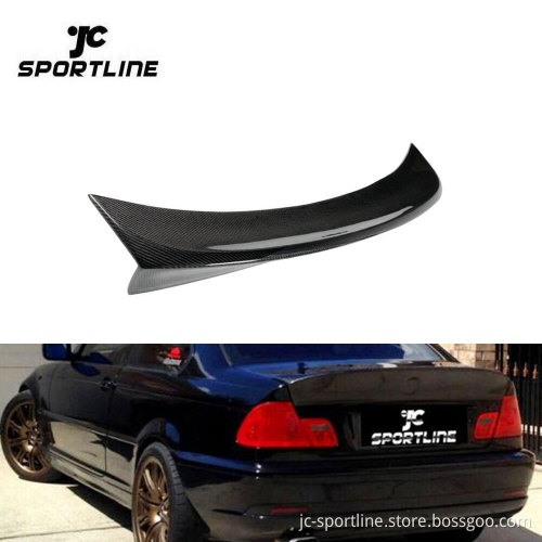 BMW E46 M3 Coupe 1998-2005 Carbon Fiber Rear Trunk Spoiler